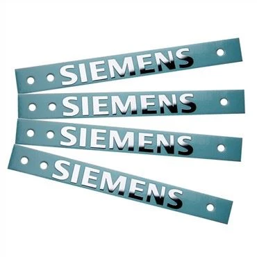 Krom metal logo çıkartması